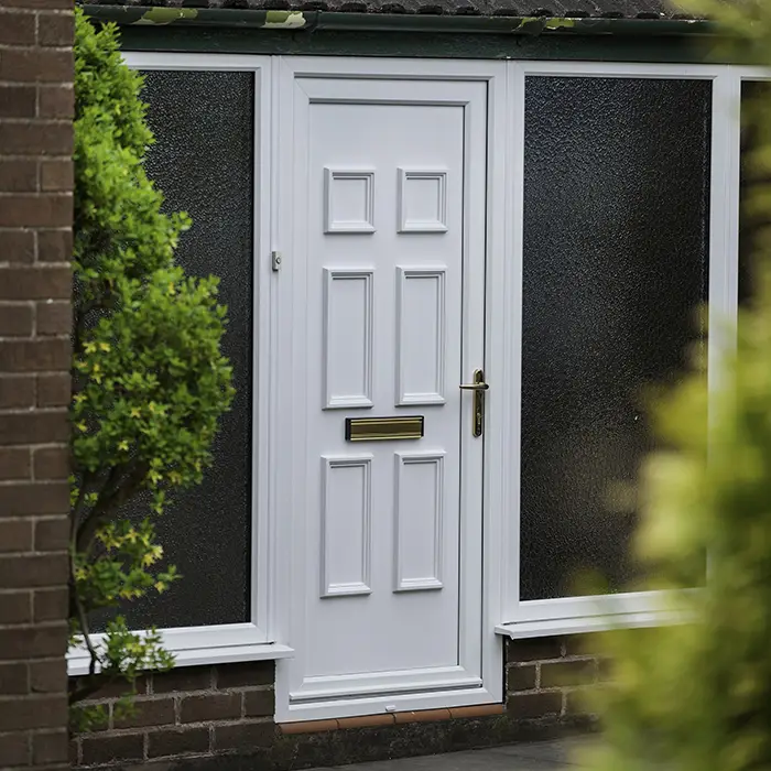 White uPVC Front Door