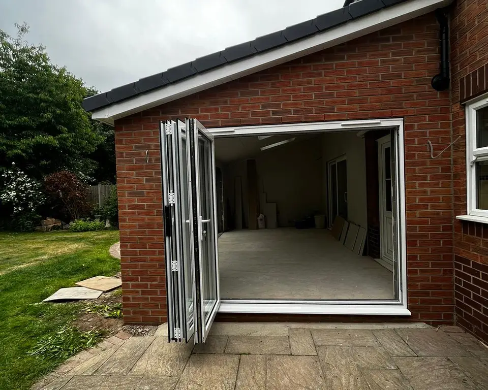 White Bifold Doors