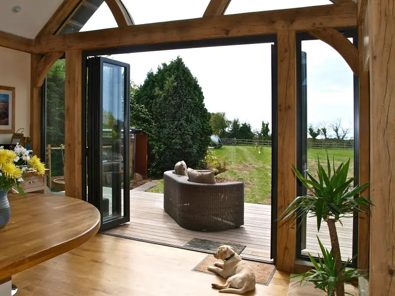 Grey Bifold Doors
