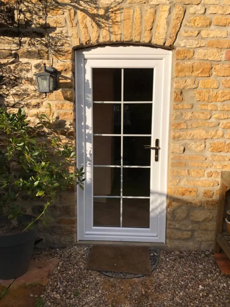 White uPVC Door